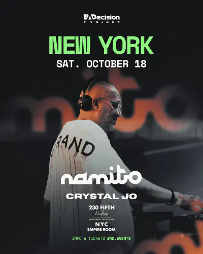 Namito Live in New York in New York event artwork