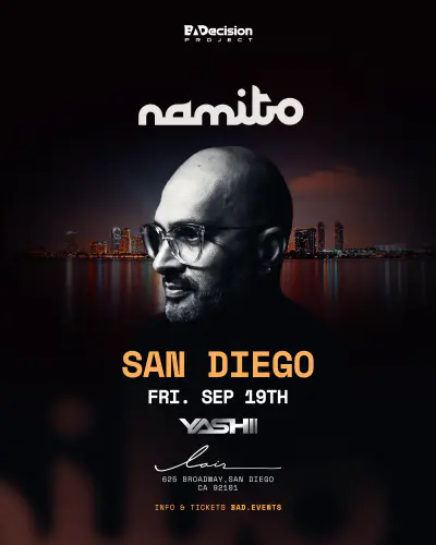 Namito Live in San Diego in San Diego event artwork